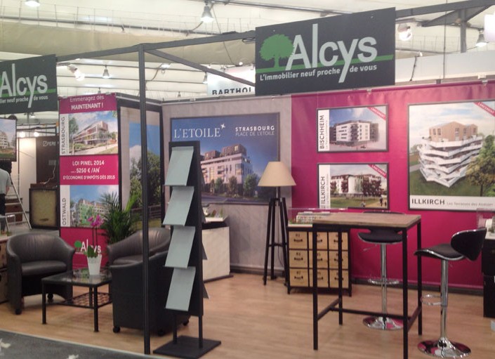 Stand ALCYS – Salon Régional de l’Immobilier à Strasbourg