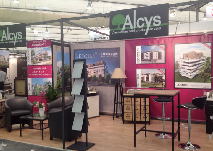 Stand ALCYS – Salon Régional de l’Immobilier à Strasbourg