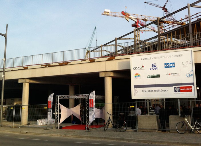 « Serrage du boulon » de la futur Halle de Metz pour Nacarat