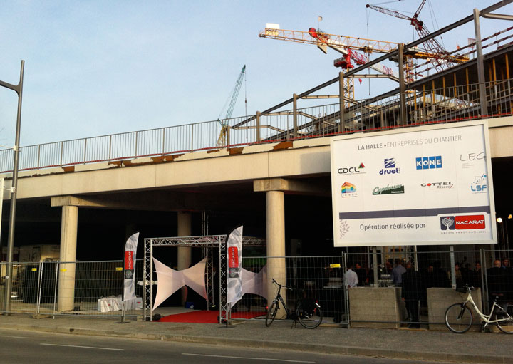 « Serrage du boulon » de la futur Halle de Metz pour Nacarat