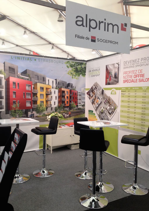 Stand ALPRIM – Salon Régional de l’Immobilier à Strasbourg