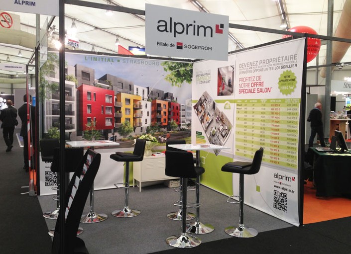 Stand ALPRIM – Salon Régional de l’Immobilier à Strasbourg