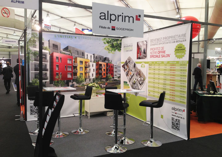 Stand ALPRIM – Salon Régional de l’Immobilier à Strasbourg