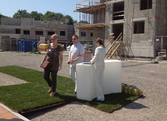 Pose de la première pierre du programme immobilier SERENI’T pour Bouygues Immobilier à Strasbourg