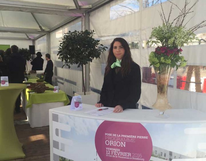 Pose de la Première Pierre de la Résidence Orion à Strasbourg