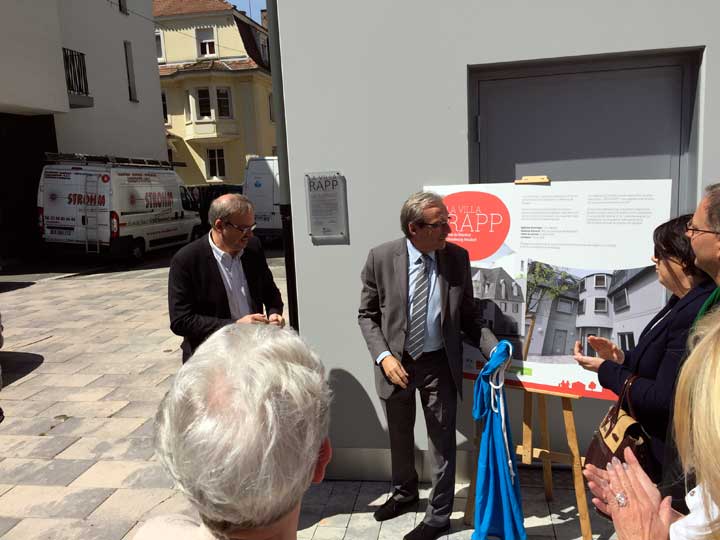 Inauguration de la Villa Rapp à Strasbourg