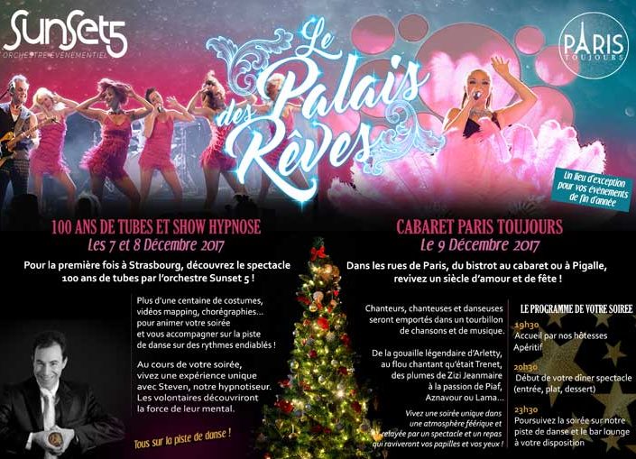 LE PALAIS DES REVES REVIENT EN 2017 POUR LES FÊTES DE FIN D’ANNÉE A STRASBOURG !