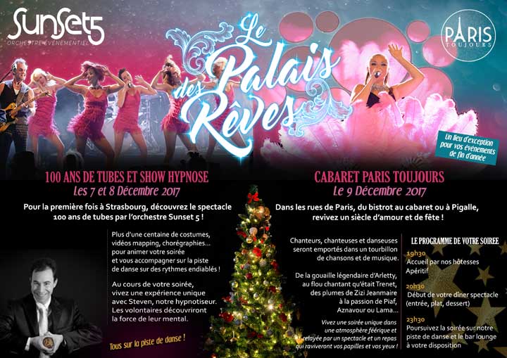 LE PALAIS DES REVES REVIENT EN 2017 POUR LES FÊTES DE FIN D’ANNÉE A STRASBOURG !