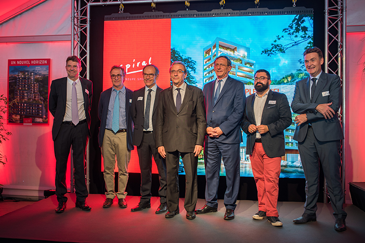 POSE DE PREMIÈRE PIERRE DE LA RÉSIDENCE «PLEIN CIEL» A STRASBOURG