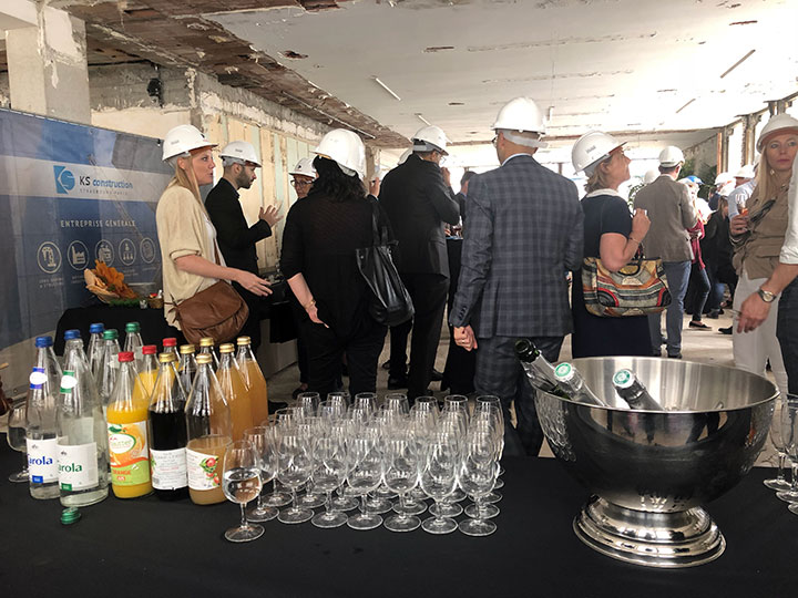 Cocktail dans la tour de la Maison du Bâtiment – La Canopée – Strasbourg