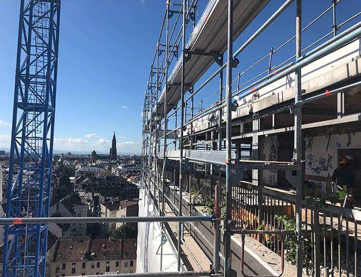 Cocktail dans la tour de la Maison du Bâtiment – La Canopée – Strasbourg