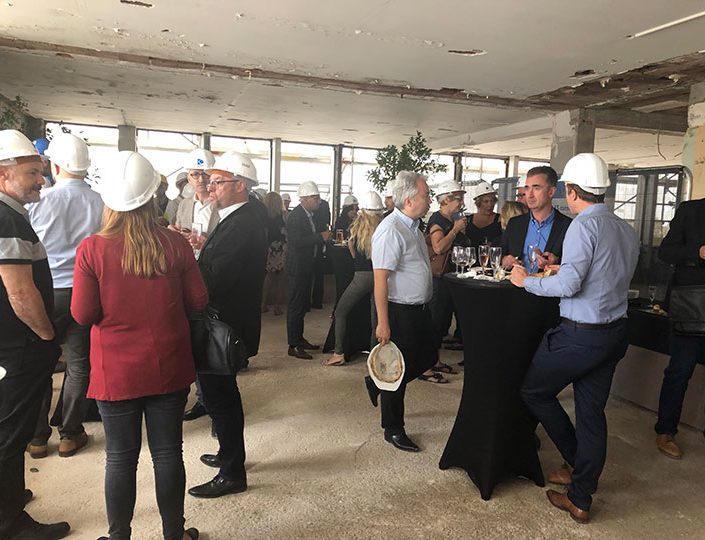 Cocktail dans la tour de la Maison du Bâtiment – La Canopée – Strasbourg