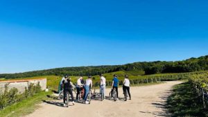 SEMINAIRE ORGANISATION REIMS EPERNAY VTT DEGUSTATION PRESSORIA PERRIER JOUET